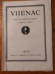 VIJENAC - list za književnost i umjetnost 1925. / Knjiga IV. = Broj 9.
