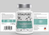 L-glutation L- Glutathione 500mg, 120 kapsula, VITAL FUEL, rok 03/2025