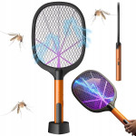 2 u 1 baterija. električni reket protiv insekata LED UV USB 52m stalak