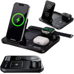 3u1 brzi bežični punjač za satove, telefone i slušalice QC 3.0 15W USB