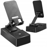 Aku. držač za telefon sa bluetooth zvučnikom 360 USB crni