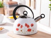 Altom Design indukcijski čajnik sa zviždaljkom Makovi 2,5 litara
