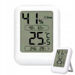 Digitalni osvetljen LCD termometer higrometer 8cm bel