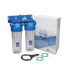 Filter za vodu 10", maks. 10 bara - dvostupanjski GAC - aktivni ugljen