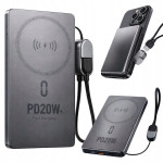 Prijenosna baterija od 5000 mAh s Lightning i USB bežičnim napajanjem