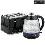 Kuhalo za vodu za brzo kuhanje 1,7 l 2200 W i set tostera za 4 kriške