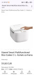Xiaomi smart Multifunctional Rice Cooker 3L