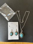 Komplet ogrlica i naušnice, novo