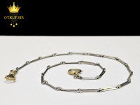 LANAC ZA DŽEPNI SAT 11.70G PLATINA I ZLATO / R1, RATE !