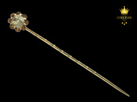 ZLATNA IGLA ZA S DIJAMANTOM 1,45G (14K) / R1, RATE !!