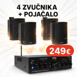 Paket 4 zvučnika + pojačalo