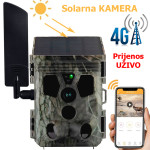 4G - Solarna LOVAČKA Kamera Punjiva Baterija za Lov APP Prijenos Uživo
