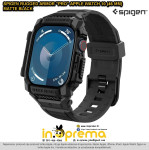 REMEN NARUKVICA ZA APPLE WATCH 10 46 MM SPIGEN RUGGED ARMOR PRO CRNA