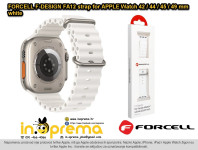 REMEN ZA APPLE WATCH 42 44 45 49 MM FORCELL F-DESIGN BIJELI
