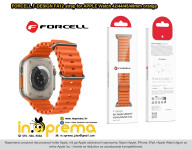 REMEN ZA APPLE WATCH 42 44 45 49 MM FORCELL F-DESIGN NARANČASTI