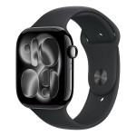 Apple Watch S11 GPS 46mm Jet Black Aluminium Case with Black Sport Ban
