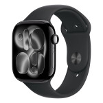 Apple Watch S11 GPS 46mm Jet Black Aluminium Case with Black Sport Ban