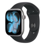 Apple Watch S11 GPS 46mm Space Grey Aluminium Case with Black Sport Ba