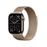 Apple Watch Series 11 GPS + Cellular, 42 mm, Gold Titan NOV ZAPAKIRAN