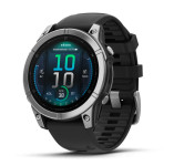 Pametni sat GARMIN fenix E, 47 mm nehrđajući čelik, crni remen, 010-03