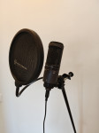 Mikrofon Audio-Technica AT2020USB+, stalak, pop-up filter, Zagreb