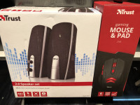 TRUST-BUNDLE 3/1-( 2,0 SPEKER SET-MILA + MOUSE ZIVA/ PAD-AKCIJA