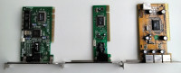 2x PCI mrežna kartica i 1x PCI trostruka USB kartica