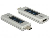 Adapter DELOCK, USB-C (M) na USB-C (Ž) dvosmjerni OLED