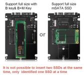 mSATA miniSATA M2 NGFF NVME adapter SSD USB čitač diskova PCIe SAS M.2