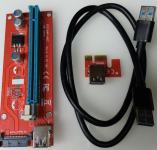 PCI -E USB Riser Card 1x to 16x SATA - 10EUR/par