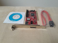 SATA KONTROLER PCI KARTICA VIA6421A  ESATA+2xSATA+1xIDE, novo!!
