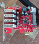 usb 3.0 pci-e kartica 4 Port PCI Express PCIe SuperSpeed USB 3.0 D120L