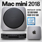 Apple Mac mini 2018 A1993 – i5 3.0 GHz 32GB RAM 512GB SSD, garancija!