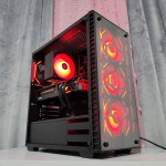 GAMING PC (RYZEN 5 7600X & RX 6800 & 16GB DDR5 + MONITOR 27")