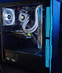 Gaming PC Black&White, Ryzen 5, vodeno hlađenje NOVO, garancija