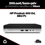 HP ProDesk 400 G4, Mini Pc /Intel Core i5-8500T/8GB DDR4/256GB NVME SS
