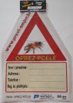 Naljepnice, ploče  OPREZ PČELE  //  etikete za staklenke