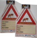 " OPREZ PČELE"  // naljepnice, ploče,  etikete za staklenke