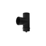 CENTROMETAL Dimovodni T-komad fi 80 90C CentroPelet (INOX crni)