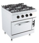 ŠTEDNJAK 4 PLAMENIKA S ELEKTRIČNOM PEĆNICOM 800x730x900