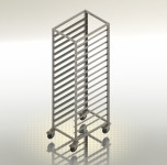 Inox kolica sa 15 vodilica otvorena
