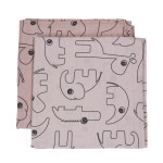 Komplet od 2 pelene za previjanje Contour Powder (120x120) - Done