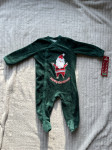 Zeleni jednodijelni kombinezon / pidžama Božić / Christmas 68