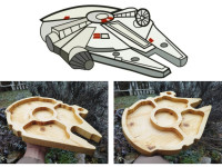 Daska za posluživanje hrane Star Wars -Millenium Falcon svemirski brod