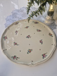 Royal Limoges - antikni vrhunski cvjetni pladanj za tortu/ kolače