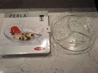 Staklena tacna za griskalice promjera 27 cm