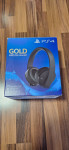 PS4 Gold Wirelles Headset
