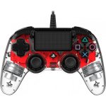 PS4/PC žićani,prozirno-crveni controller Nacon,novo u trgovini,račun