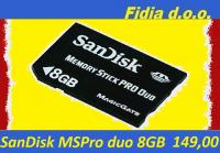 SANDISC MSpro Duo 8GB - PSP