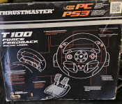 Thrustmaster T100 Force Feedback Racing Wheel volan za PC / PS3